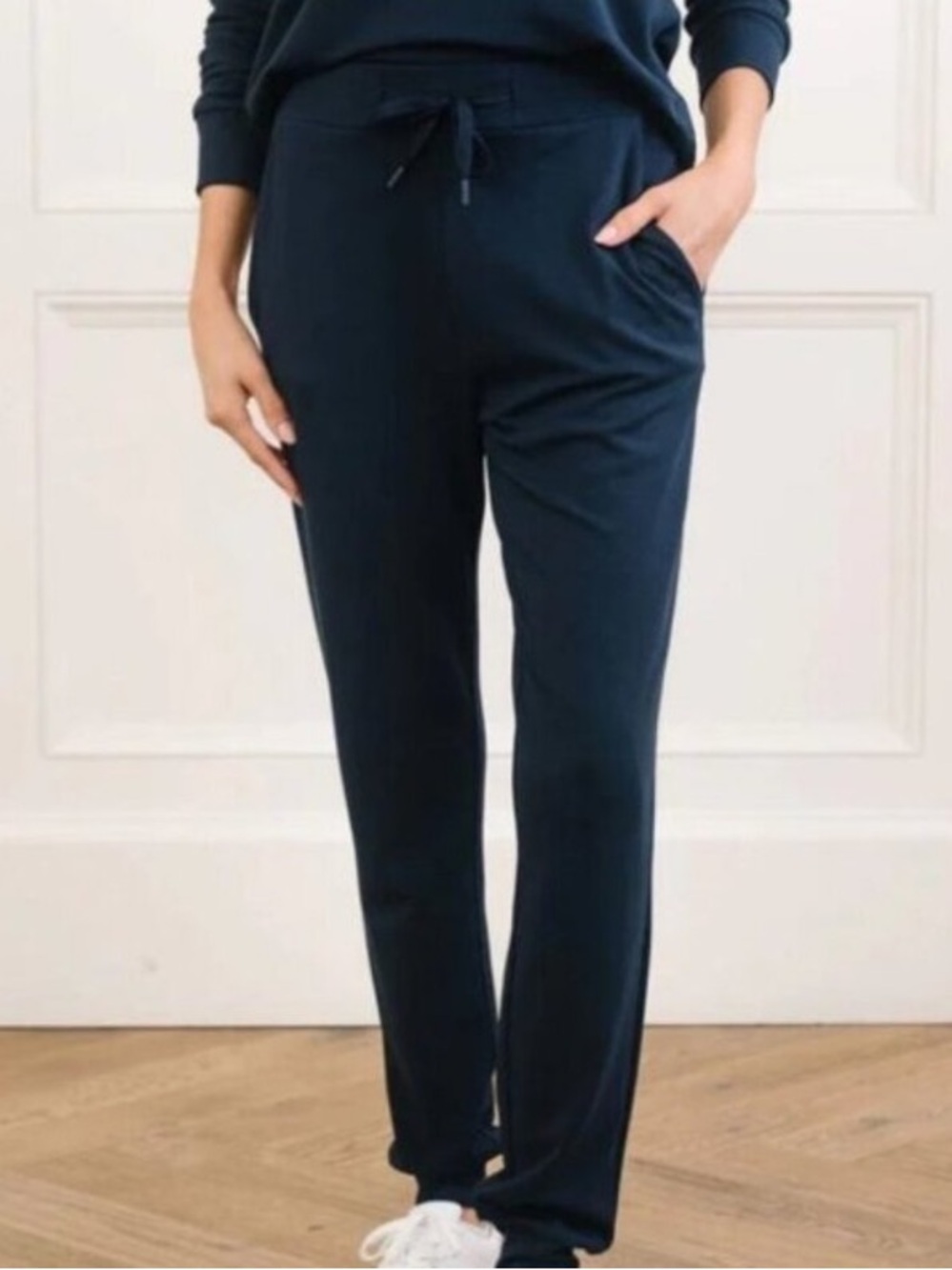 Cozy Earth Women's Bamboo Blend Navy Jogger Pant - Size S